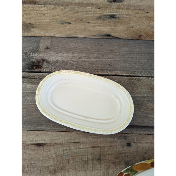 Vtg 1965 Della Robbia Covered Butter Dish by Metlox Poppytrail Vernonware - Picture 6 of 9